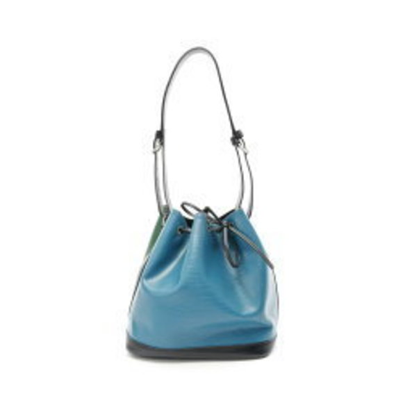 Louis Vuitton Tricolore Shoulder Bag Epi Leather Green Black Peacock Blue - Picture 1 of 8